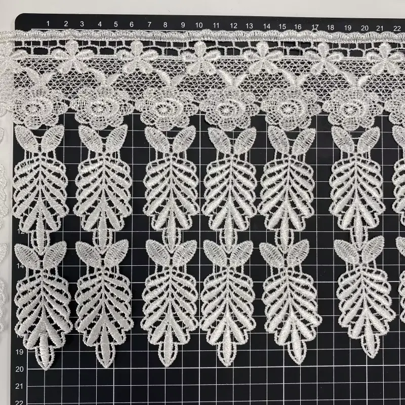 Customizable Fashionable And Exquisite Mesh Polyester Embroidered Lace For Women S Clothing