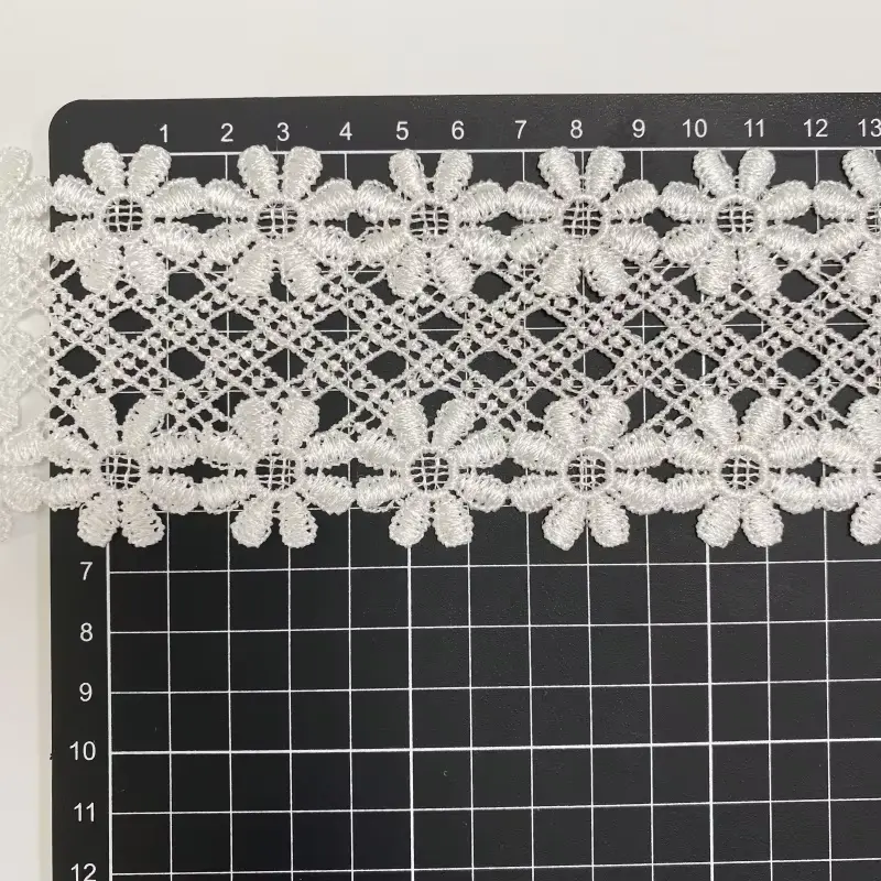 Customizable Fashionable And Exquisite Mesh Polyester Embroidered Lace For Women S Clothing