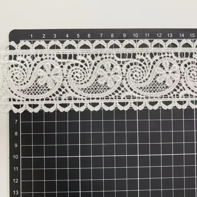 Customizable Fashionable And Exquisite Mesh Polyester Embroidered Lace For Women S Clothing