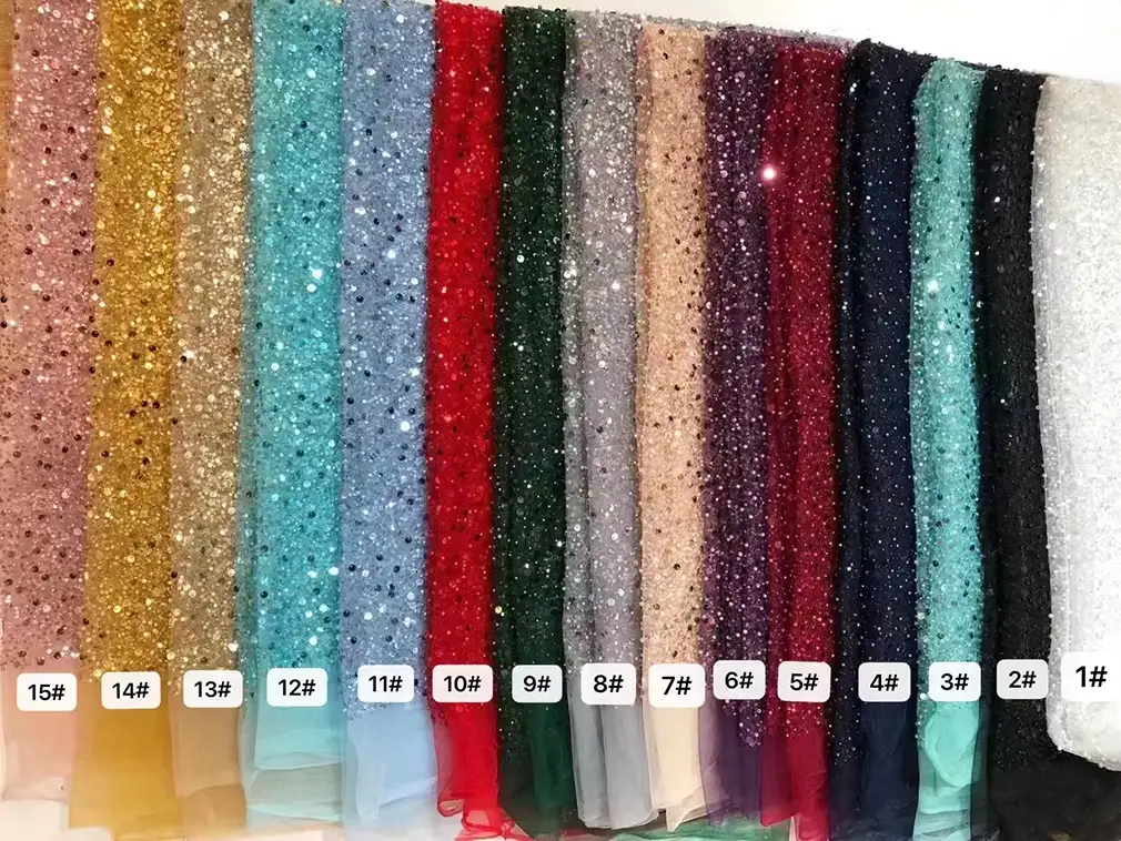 Wholesale Custom Tulle Fabric Embroidery Lace Fabric