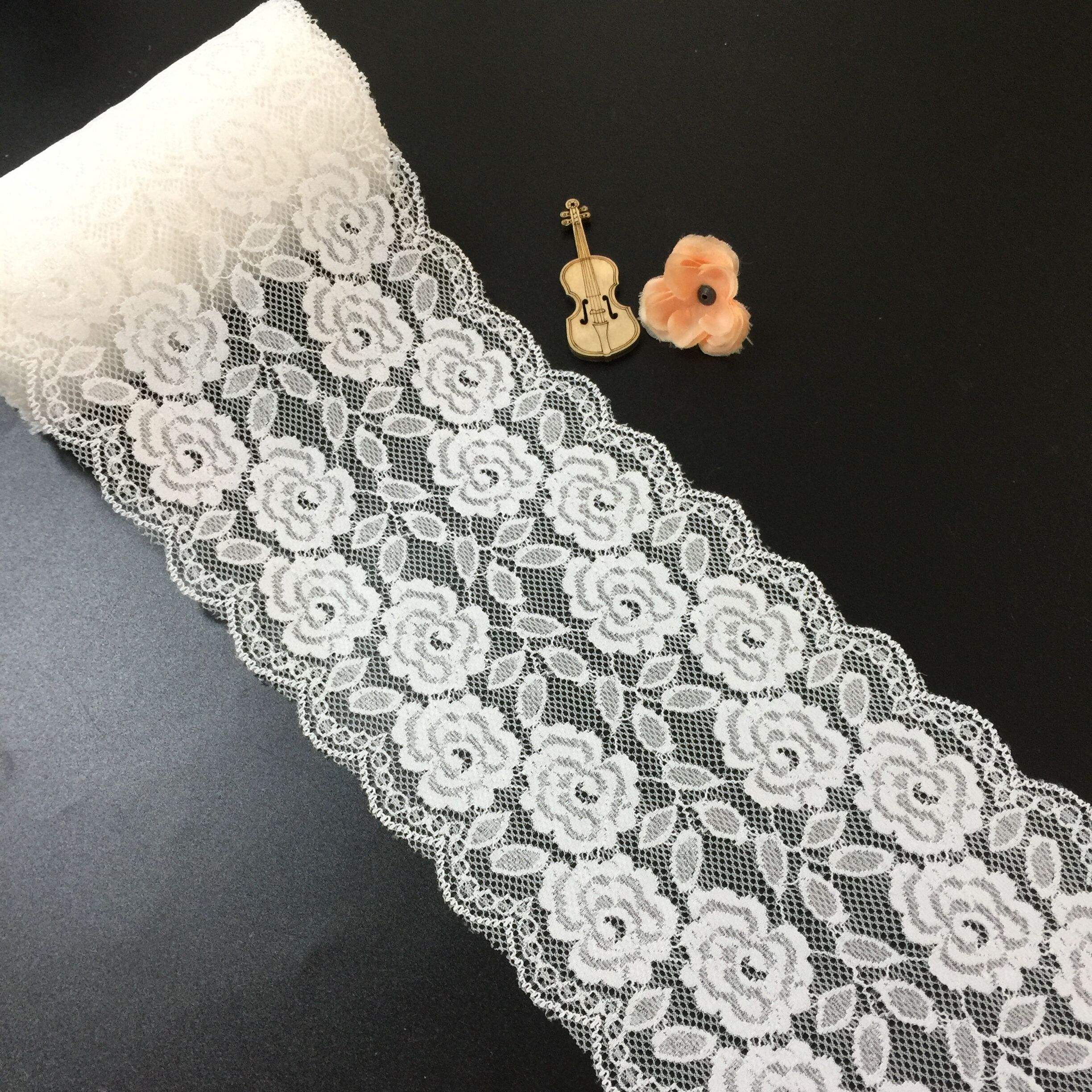 Nylon Spandex Stretch Elastic Lace Elust Lace -levyn alusvaatteet
